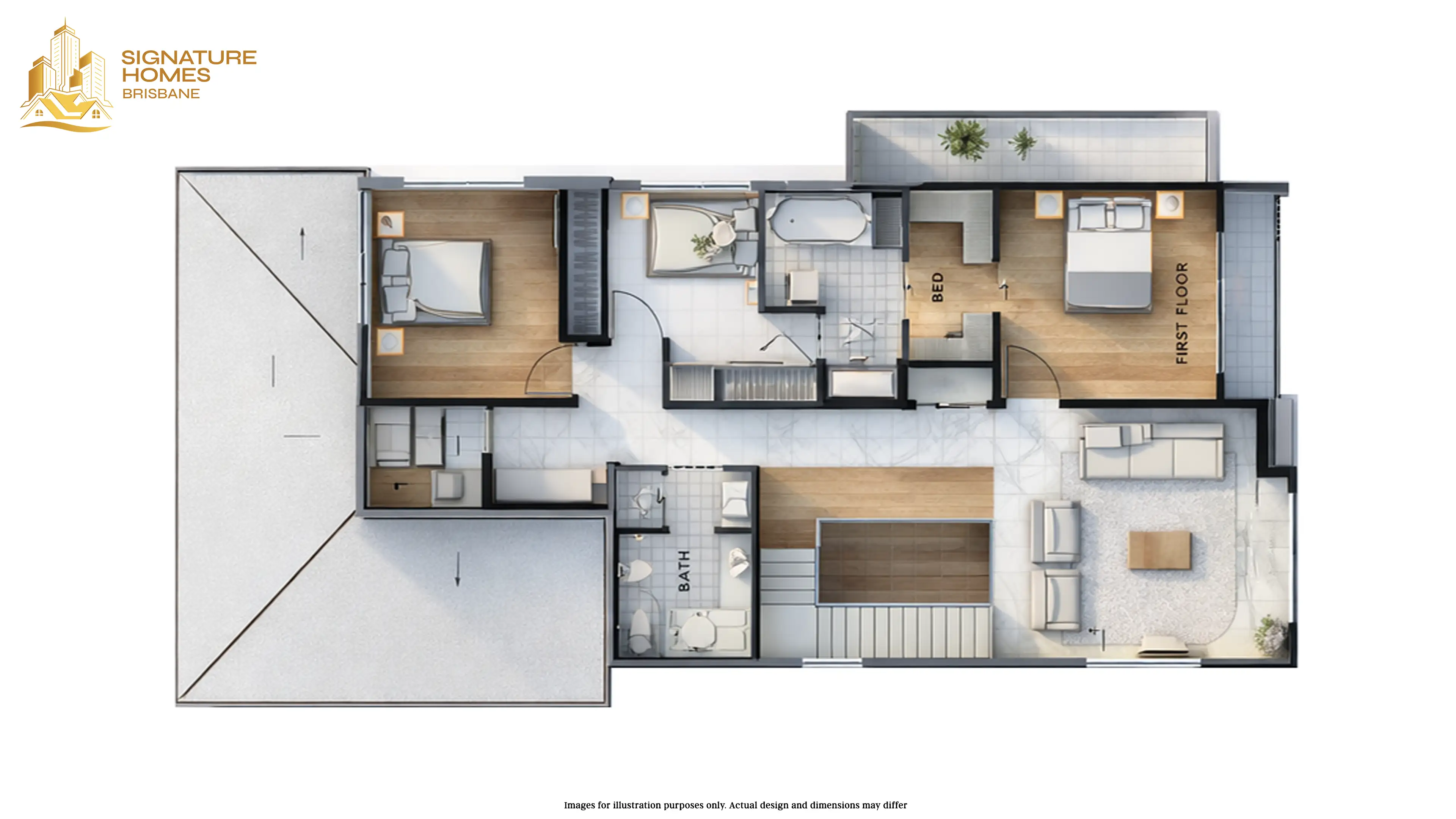 Signature 1/4 TSRC floor plan 1
